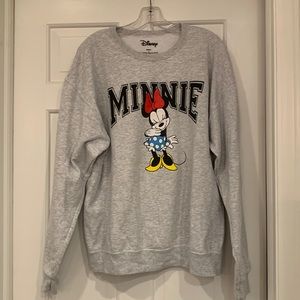 Minnie Mouse gray sweatshirt